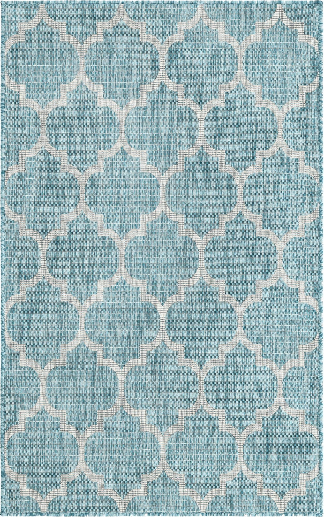 3' x 5' 3 Washable Lattice Indoor / Outdoor Rug