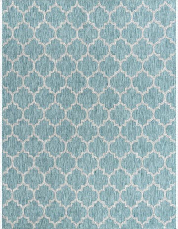 10' x 13' Easy-Clean Lattice Indoor / Outdoor Rug