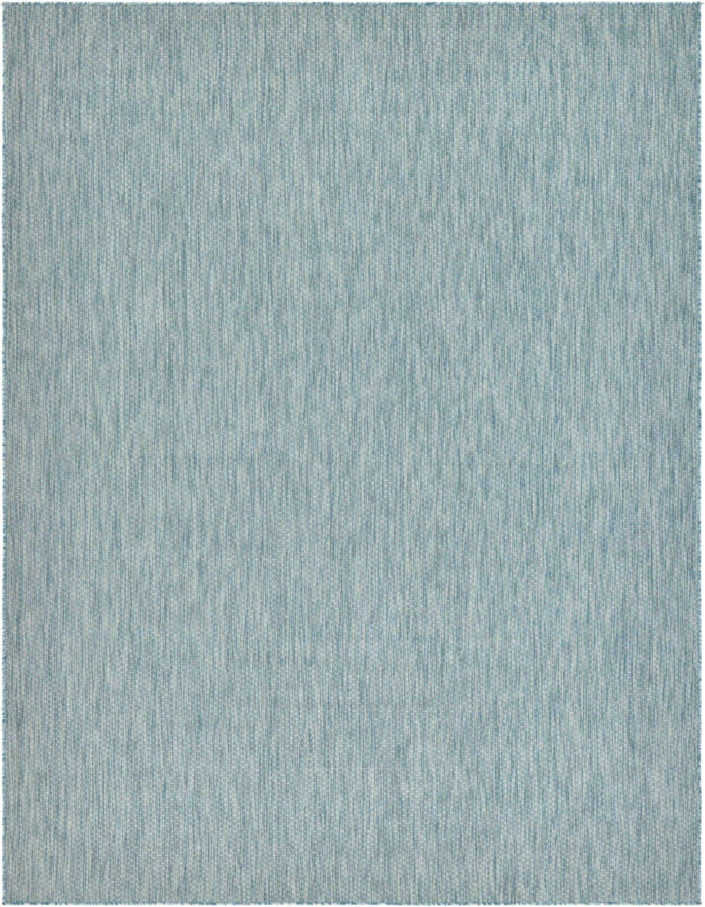 7' 10 x 11' Easy-Clean Solid Indoor / Outdoor Rug