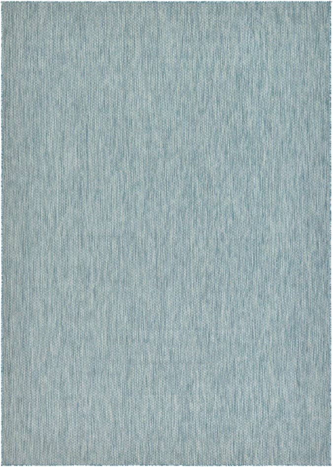 Detail image of 7' 10 x 11' Easy-Clean Solid Indoor / Outdoor Rug