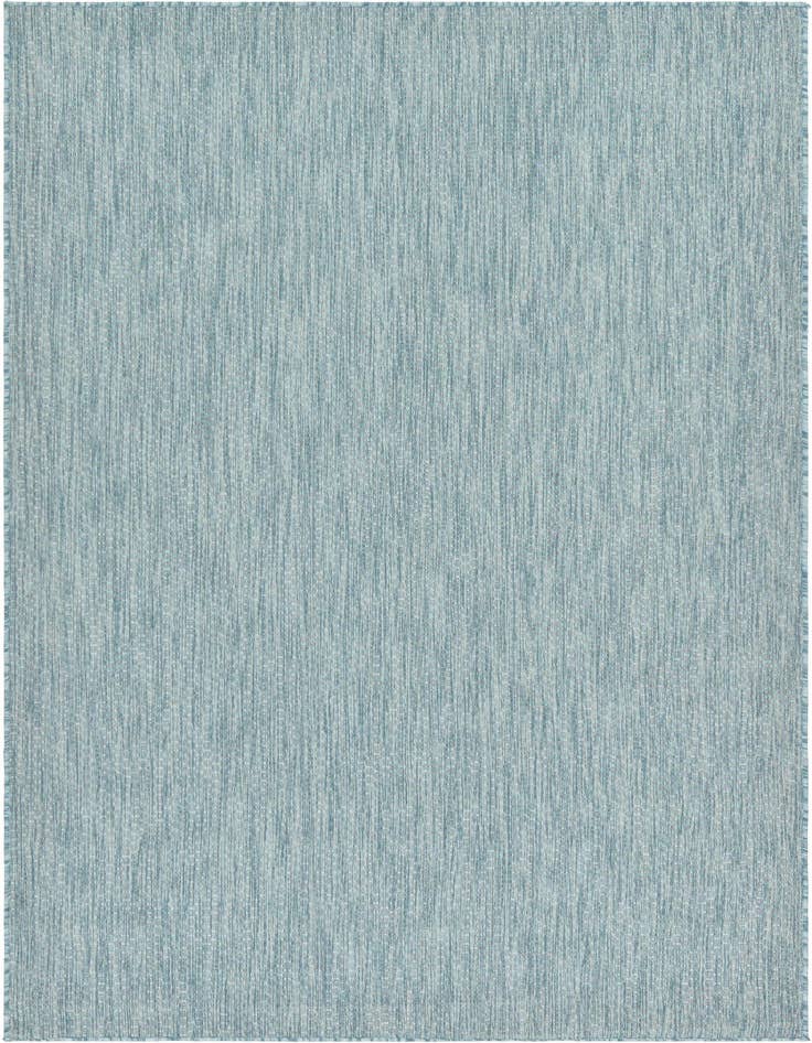 Detail image of 5' 3 x 8' Easy-Clean Solid Indoor / Outdoor Rug