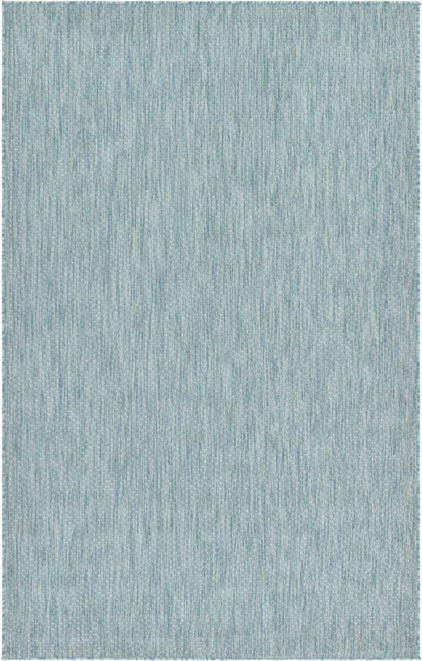 Detail image of 5' 3 x 8' Easy-Clean Solid Indoor / Outdoor Rug