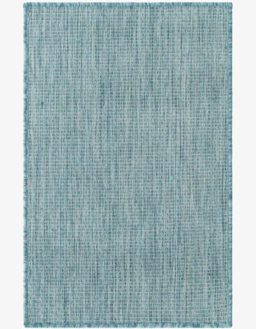 2' x 3' 1 Easy-Clean Solid Indoor / Outdoor Rug