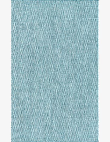 5' 3 x 8' Easy-Clean Solid Indoor / Outdoor Rug