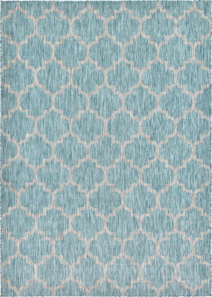 7' x 10' Easy-Clean Trellis Indoor / Outdoor Rug