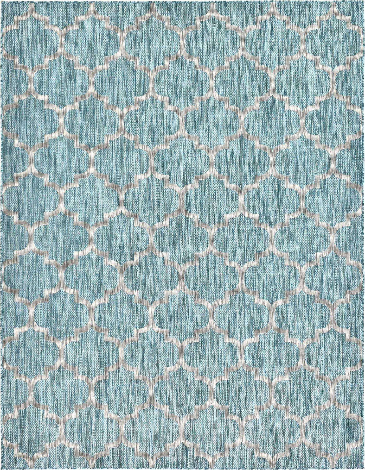 7' x 10' Easy-Clean Trellis Indoor / Outdoor Rug