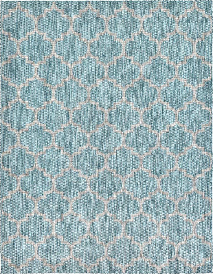 Detail image of 7' x 10' Easy-Clean Trellis Indoor / Outdoor Rug