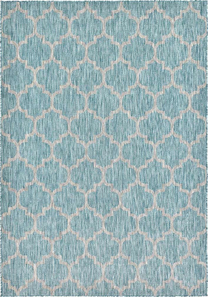 7' x 10' Easy-Clean Trellis Indoor / Outdoor Rug