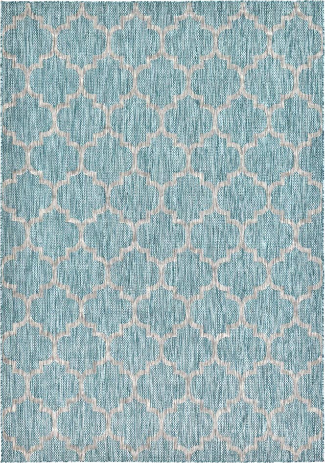 Detail image of 7' x 10' Easy-Clean Trellis Indoor / Outdoor Rug