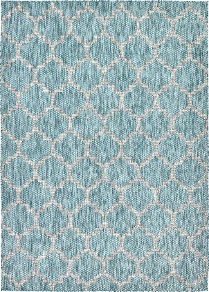 6' x 9' Easy-Clean Trellis Indoor / Outdoor Rug