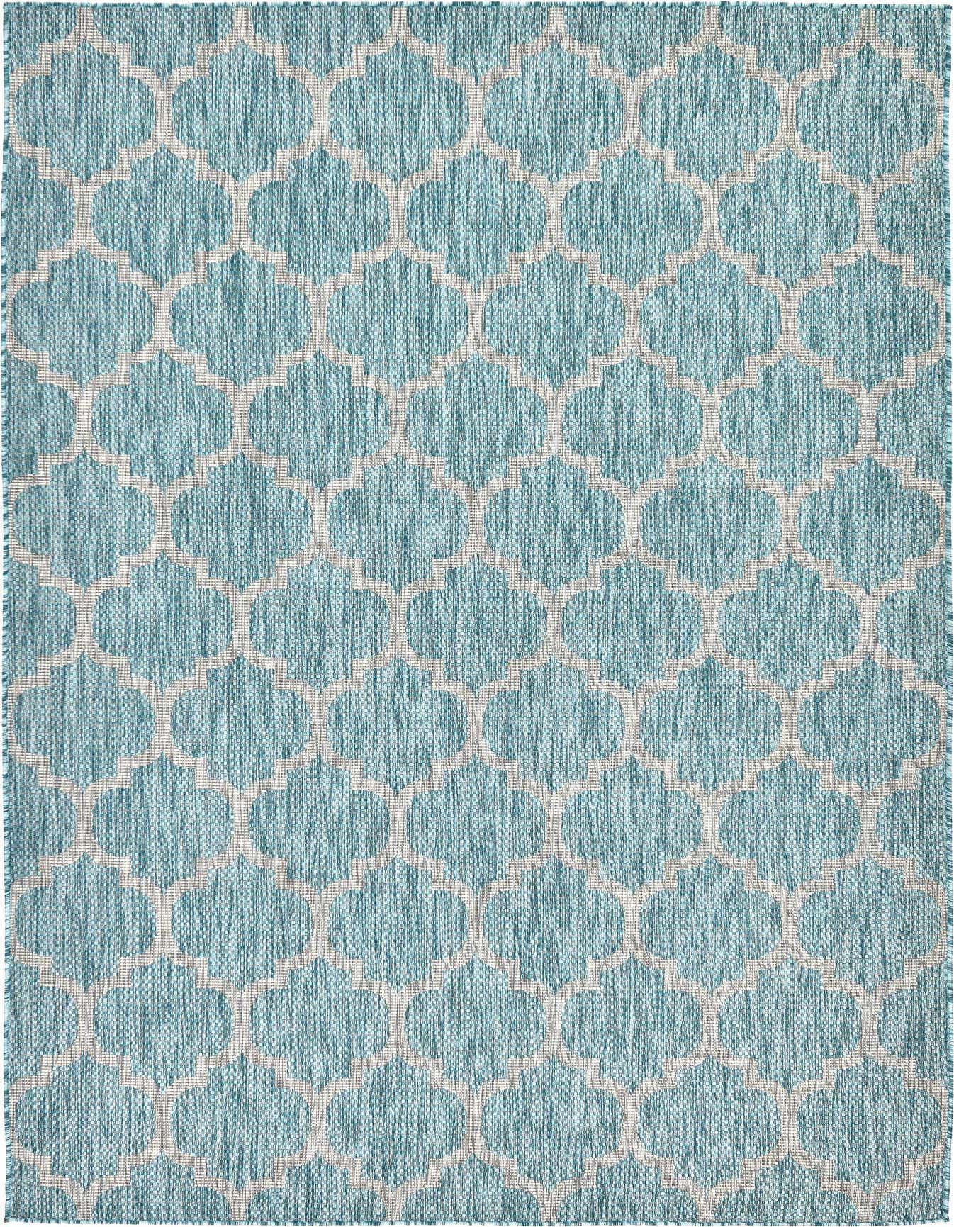 6' x 9' Easy-Clean Trellis Indoor / Outdoor Rug