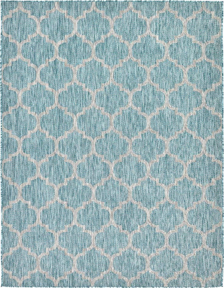 Detail image of 6' x 9' Easy-Clean Trellis Indoor / Outdoor Rug