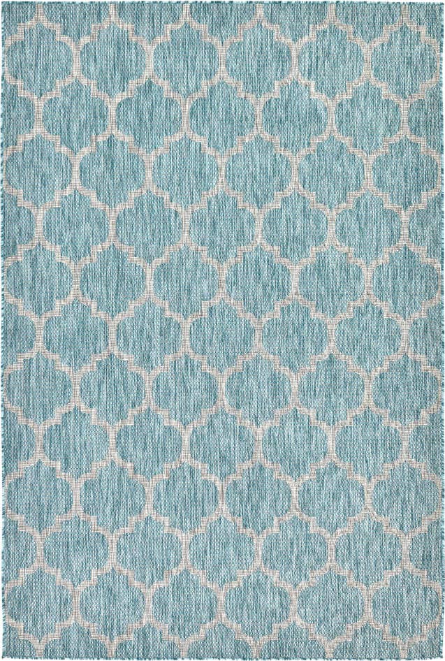 Detail image of 6' x 9' Easy-Clean Trellis Indoor / Outdoor Rug