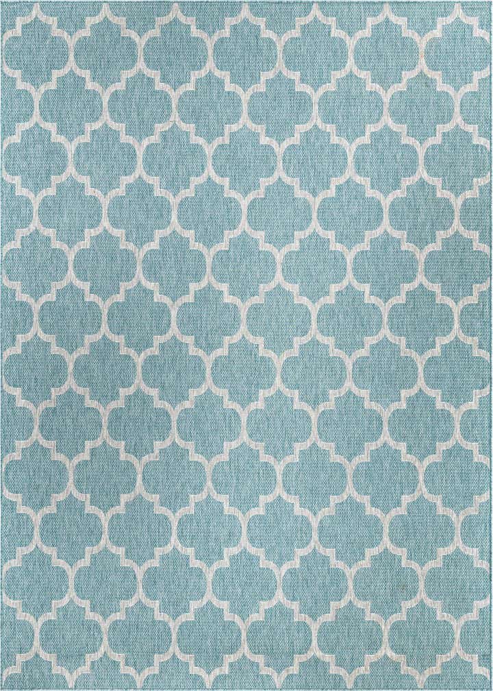 9' x 12' Easy-Clean Trellis Indoor / Outdoor Rug