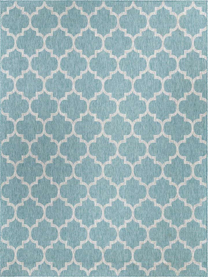 9' x 12' Easy-Clean Trellis Indoor / Outdoor Rug