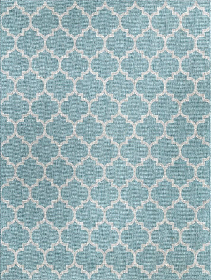 Detail image of 9' x 12' Easy-Clean Trellis Indoor / Outdoor Rug