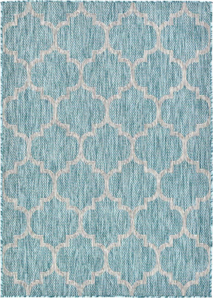 4' x 6' Easy-Clean Trellis Indoor / Outdoor Rug