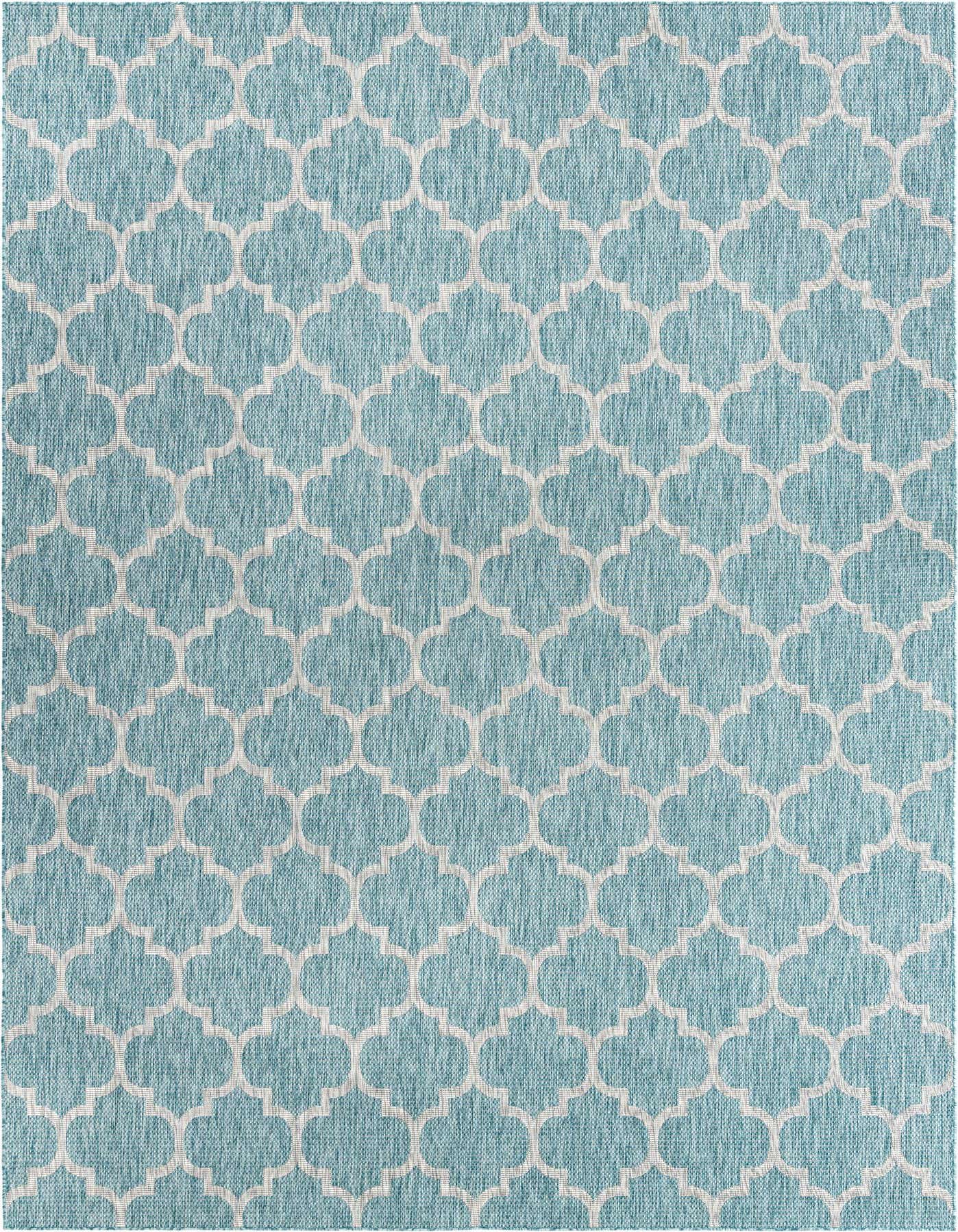 10' x 14' Easy-Clean Trellis Indoor / Outdoor Rug