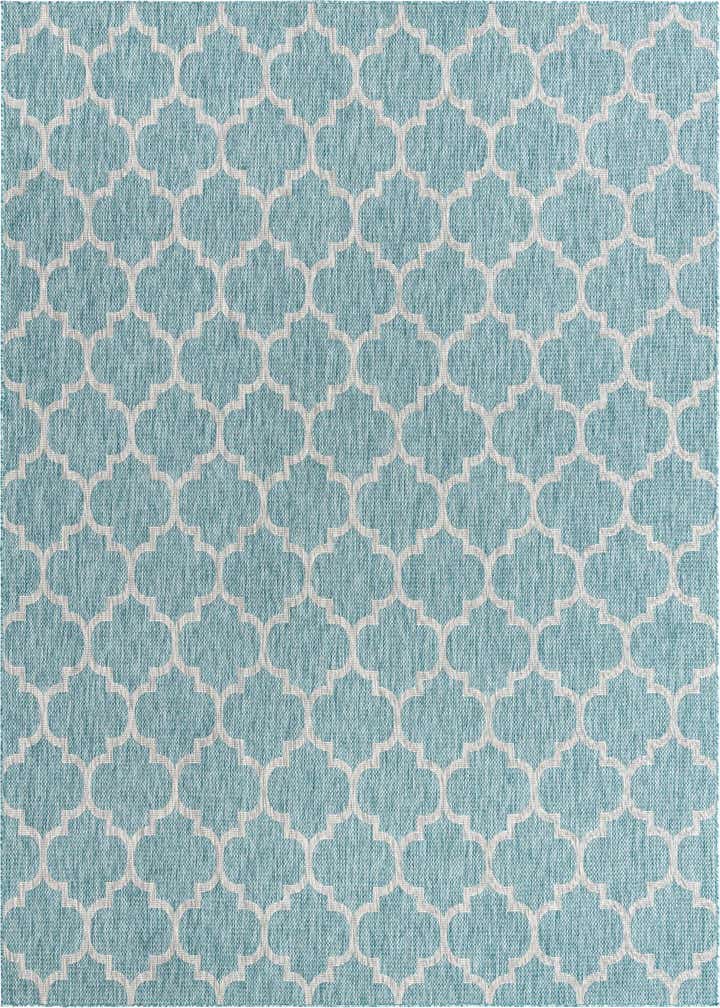10' x 13' Easy-Clean Trellis Indoor / Outdoor Rug