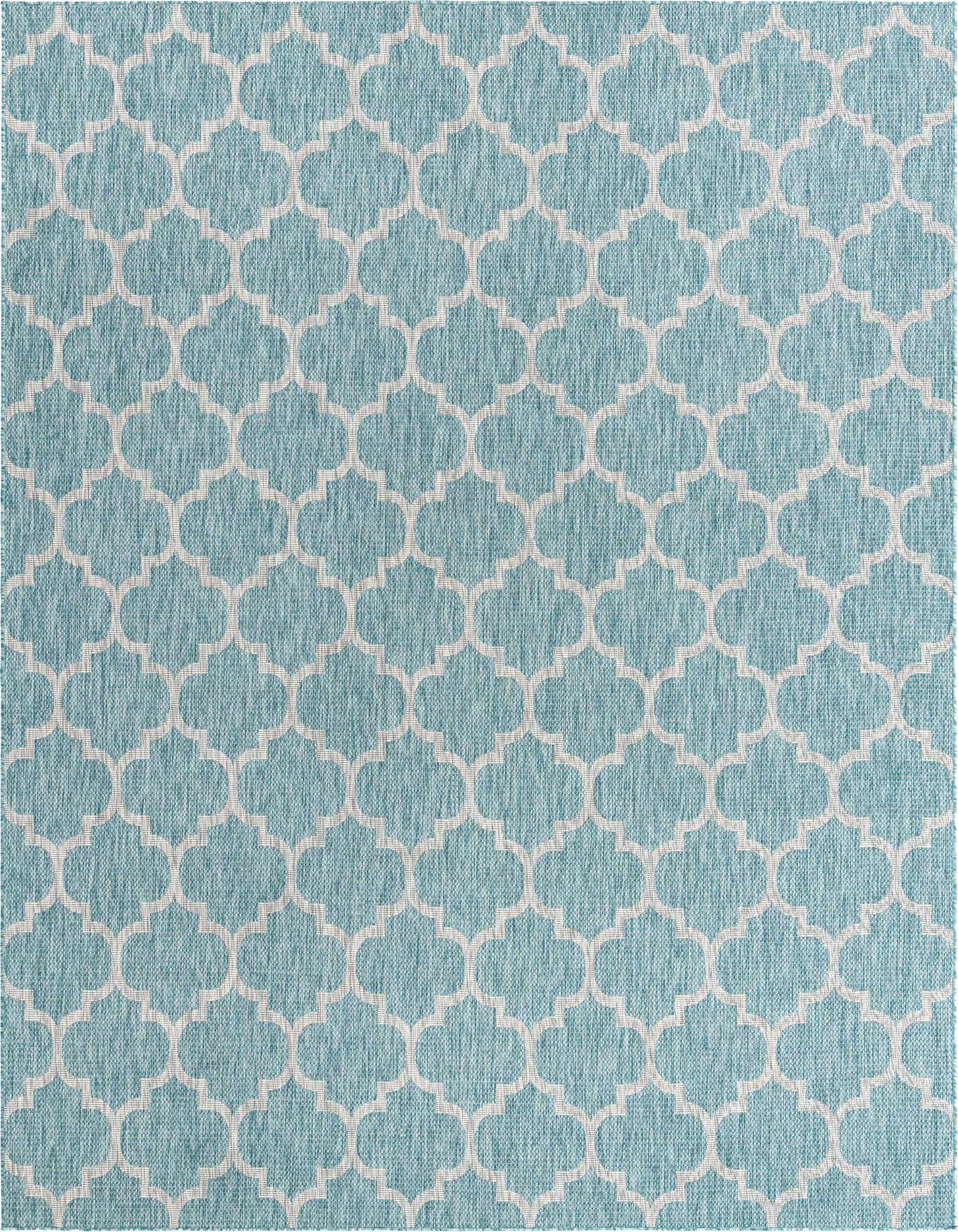 10' x 13' Easy-Clean Trellis Indoor / Outdoor Rug