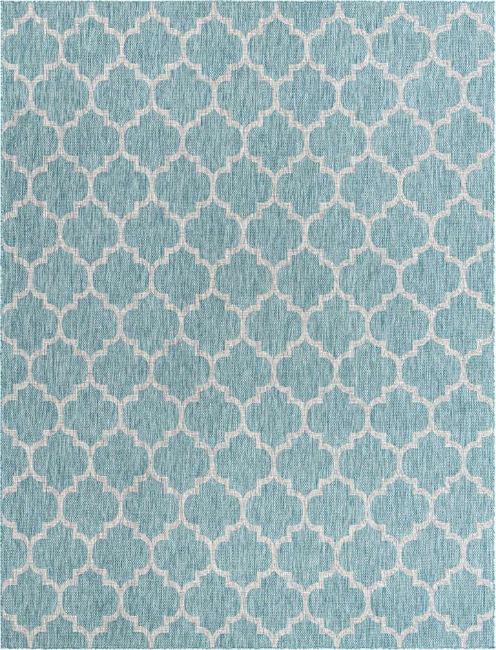 10' x 13' Easy-Clean Trellis Indoor / Outdoor Rug