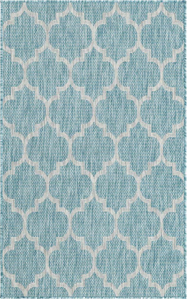 3' x 5' 3 Easy-Clean Trellis Indoor / Outdoor Rug