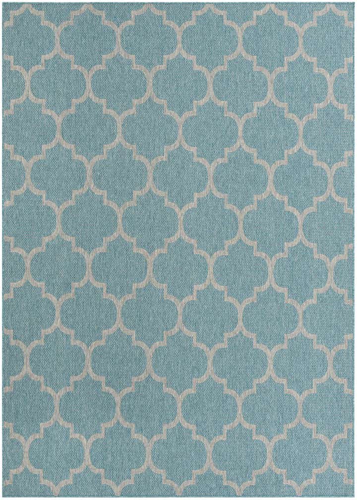 7' 10 x 10' Easy-Clean Trellis Indoor / Outdoor Rug