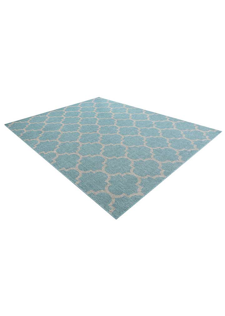 7' 10 x 10' Easy-Clean Trellis Indoor / Outdoor Rug