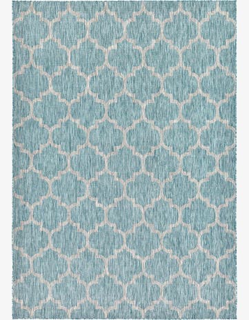7' 10 x 11' Easy-Clean Trellis Indoor / Outdoor Rug