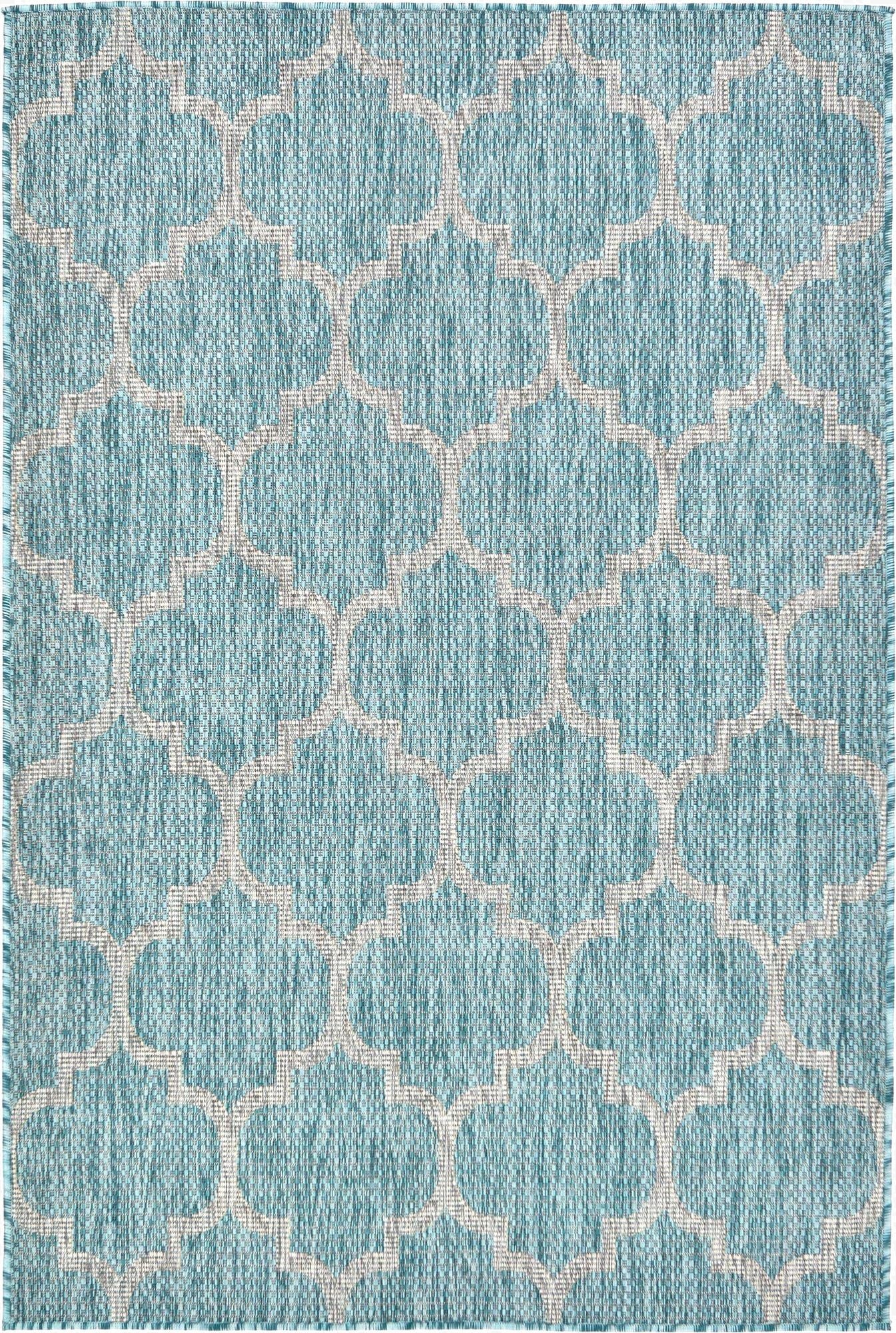 4' x 6'  Washable Trellis Indoor / Outdoor Rug