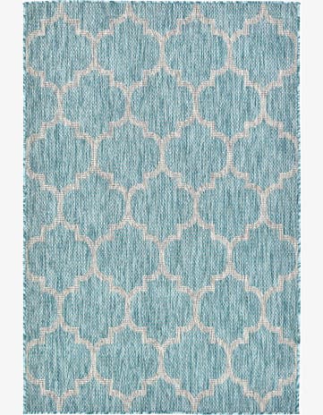 4' x 6' Easy-Clean Trellis Indoor / Outdoor Rug