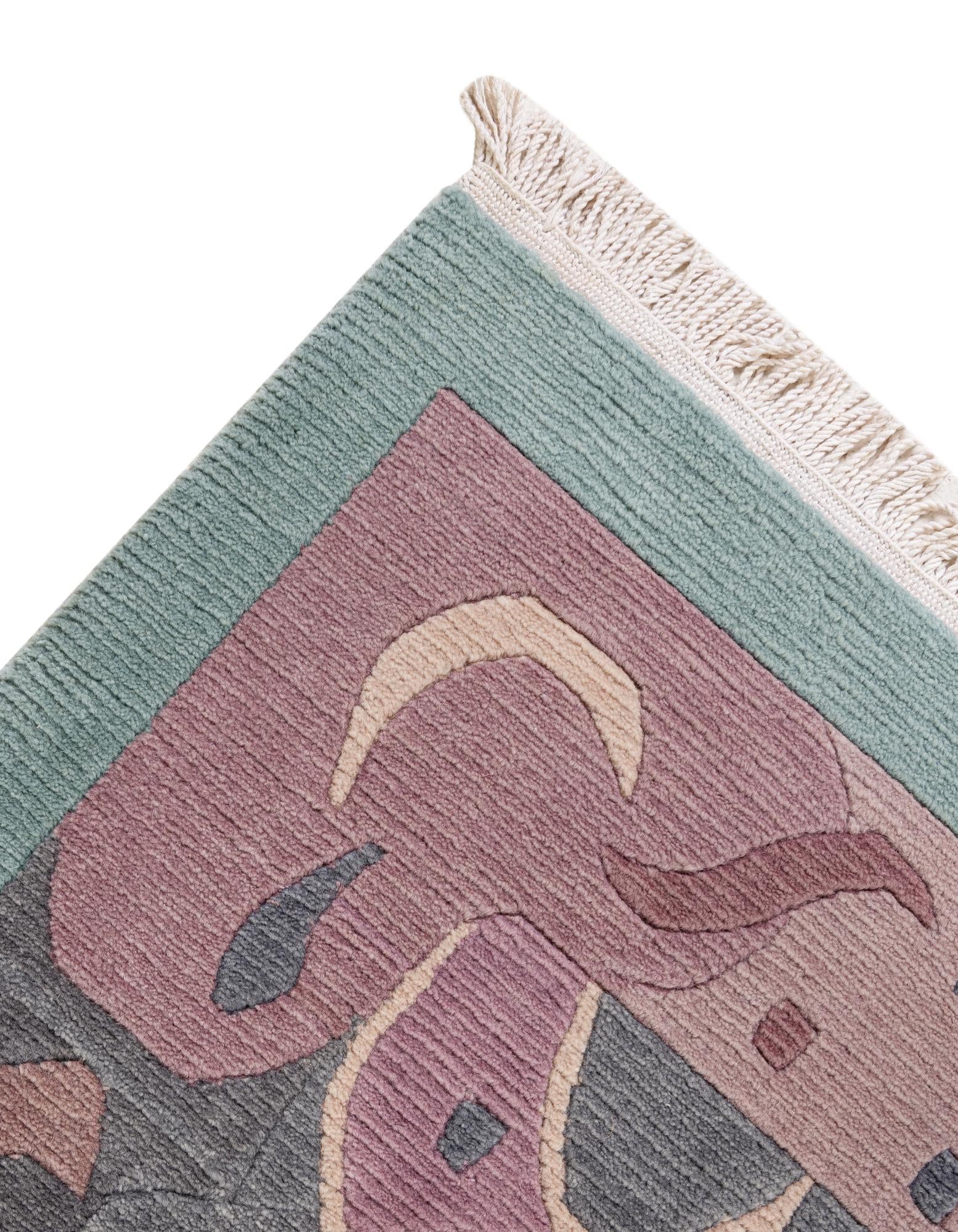 8' 4 x 11' 3 Hand Knotted Tibet Wool Rug