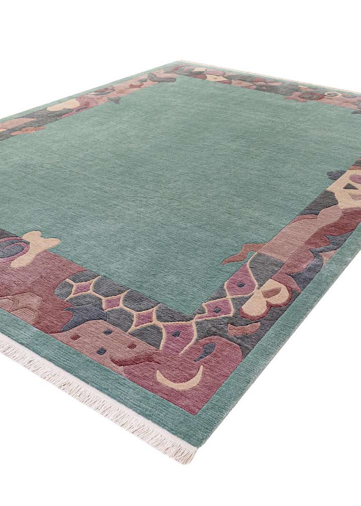 8' 4 x 11' 3 Hand Knotted Tibet Wool Rug
