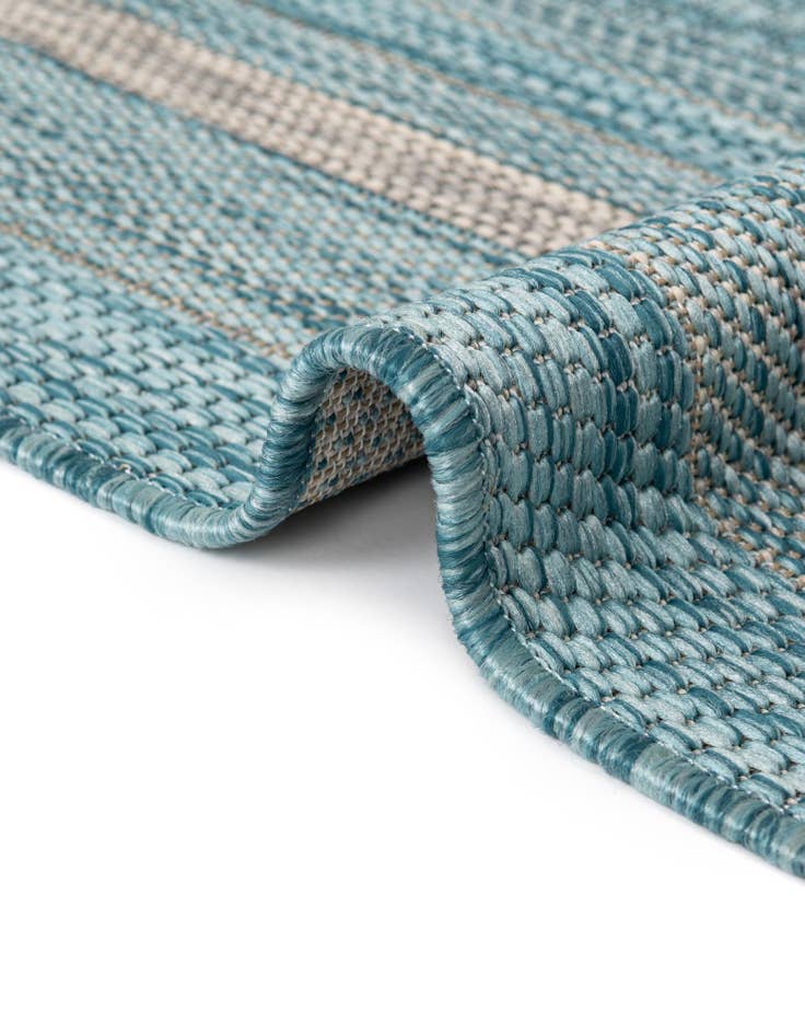 Detail image of 7' 10 x 7' 10 Easy-Clean Border Indoor / Outdoor Round Rug