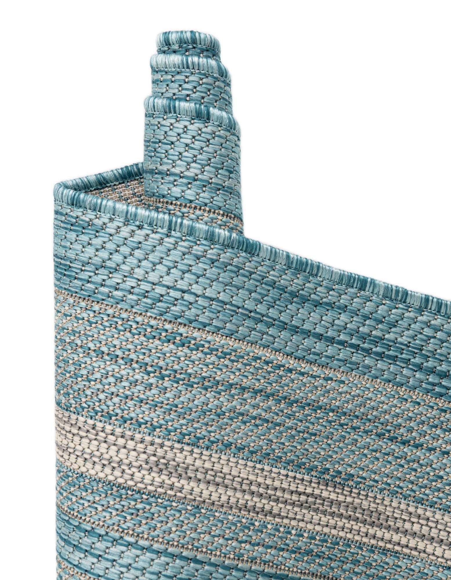7' 10 x 7' 10 Easy-Clean Border Indoor / Outdoor Round Rug
