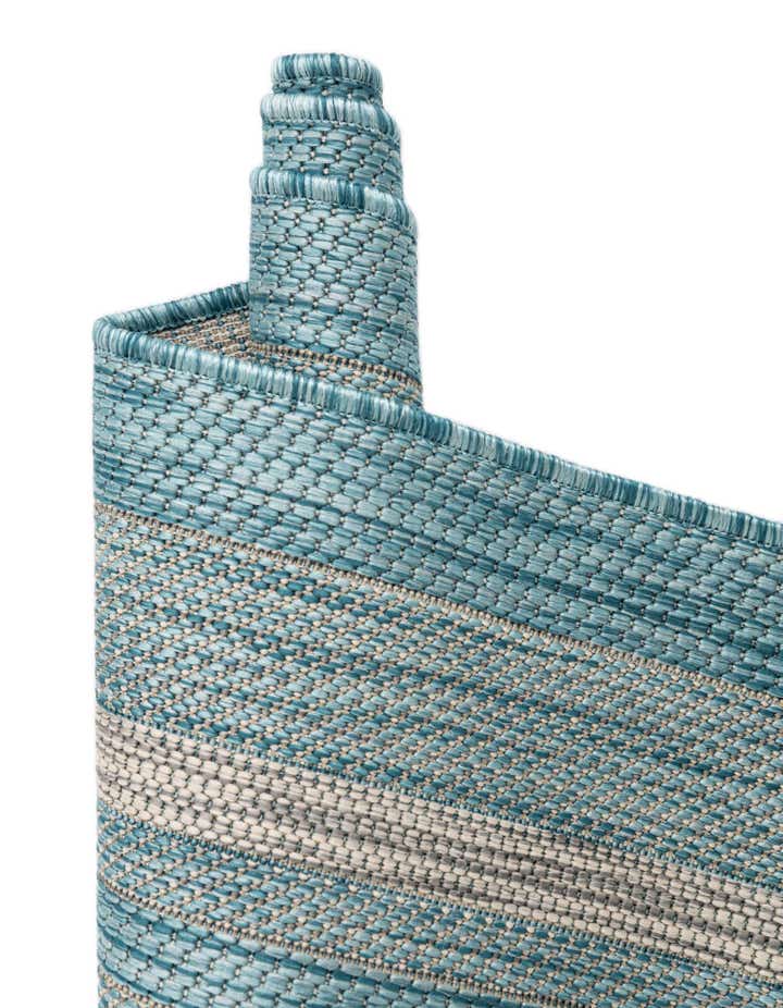 7' 10 x 7' 10 Easy-Clean Border Indoor / Outdoor Round Rug