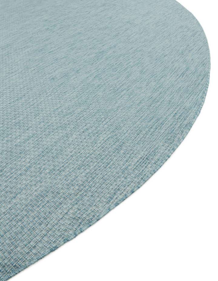 7' 10 x 7' 10 Easy-Clean Solid Indoor / Outdoor Round Rug