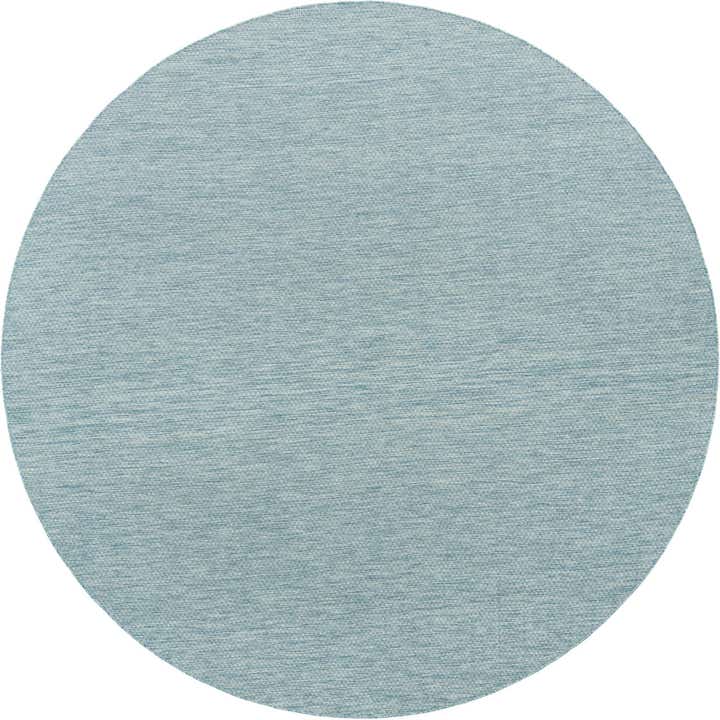 10' 8 x 10' 8 Easy-Clean Solid Indoor / Outdoor Round Rug