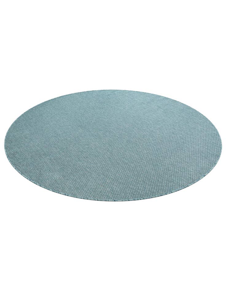 Detail image of 7' 10 x 7' 10  Washable Solid Indoor / Outdoor Round Rug
