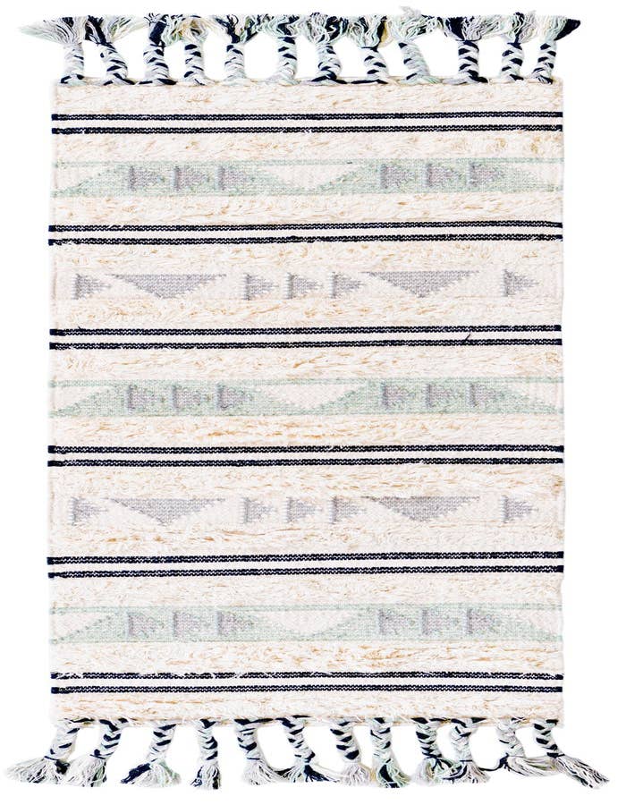Detail image of 2' 2 x 6' 1 Hand Woven Arizona Wool Runner Rug