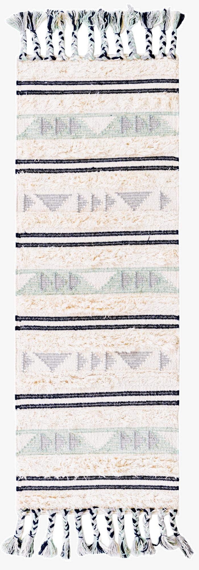 2' 2 x 6' 1  Hand Woven Arizona Wool Runner Rug