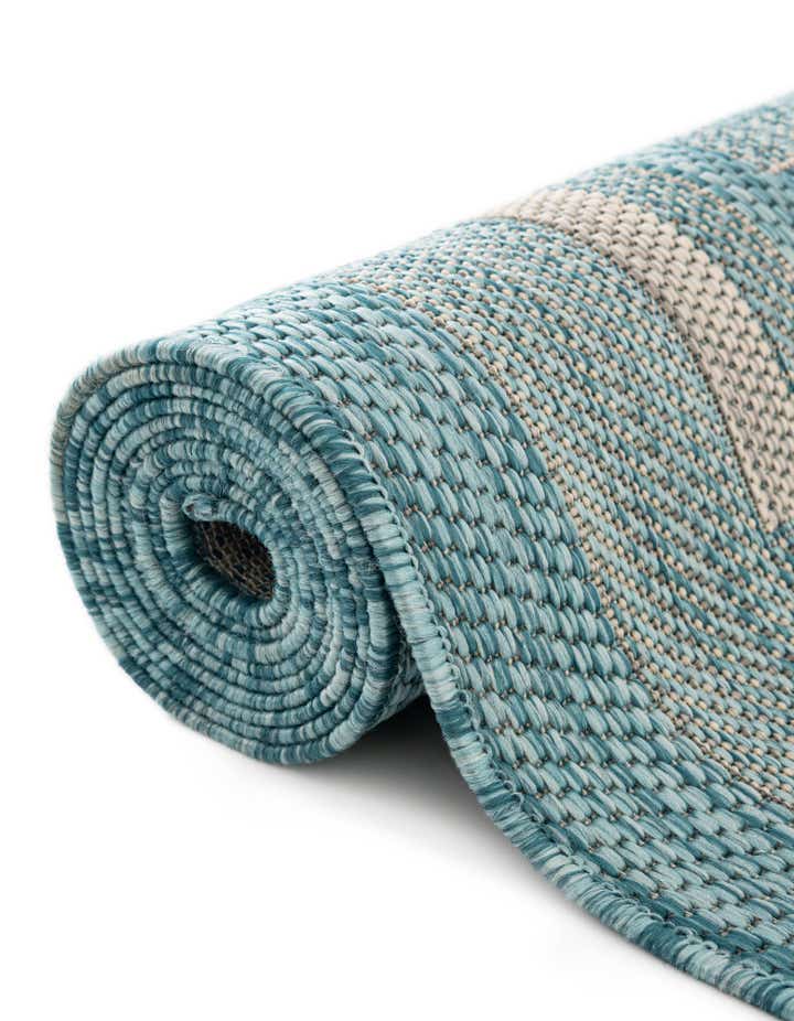 2' x 6' Easy-Clean Border Indoor / Outdoor Runner Rug