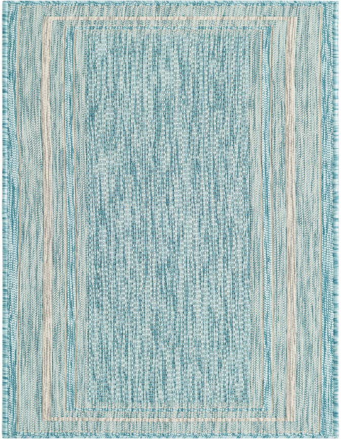 Detail image of 2' x 6' Easy-Clean Border Indoor / Outdoor Runner Rug