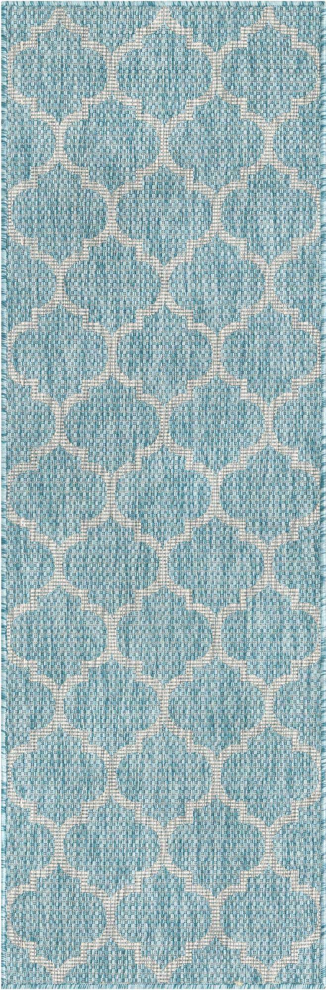 2' x 6' Easy-Clean Lattice Indoor / Outdoor Runner Rug