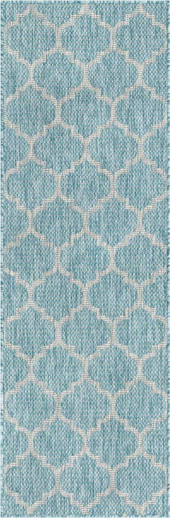 2' x 6' Easy-Clean Lattice Indoor / Outdoor Runner Rug