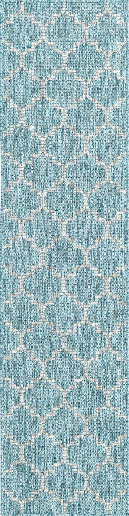 2' x 8' Easy-Clean Lattice Indoor / Outdoor Runner Rug