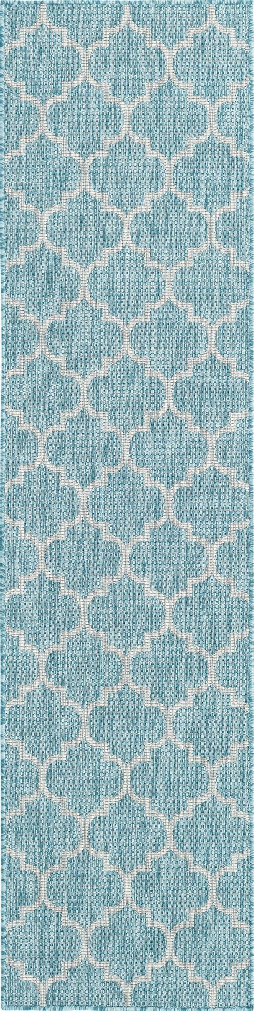 2' x 8' Washable Lattice Indoor / Outdoor Runner Rug