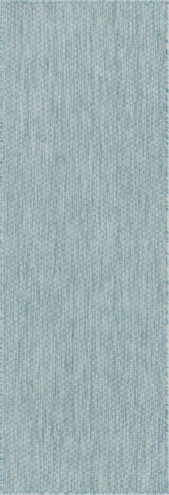 2' x 6' Easy-Clean Solid Indoor / Outdoor Runner Rug