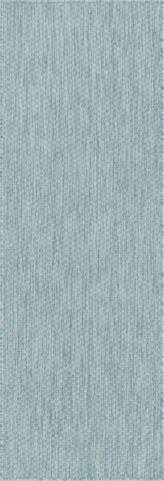 Detail image of 2' x 6' Easy-Clean Solid Indoor / Outdoor Runner Rug