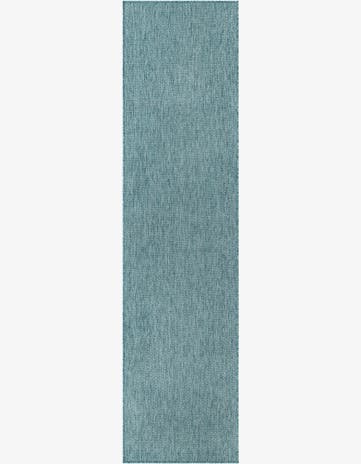 2' x 8' Easy-Clean Solid Indoor / Outdoor Runner Rug